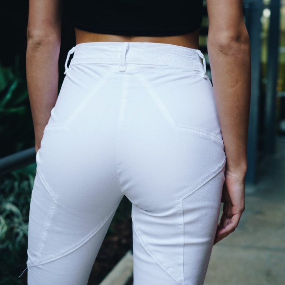 Revice white flare jeans